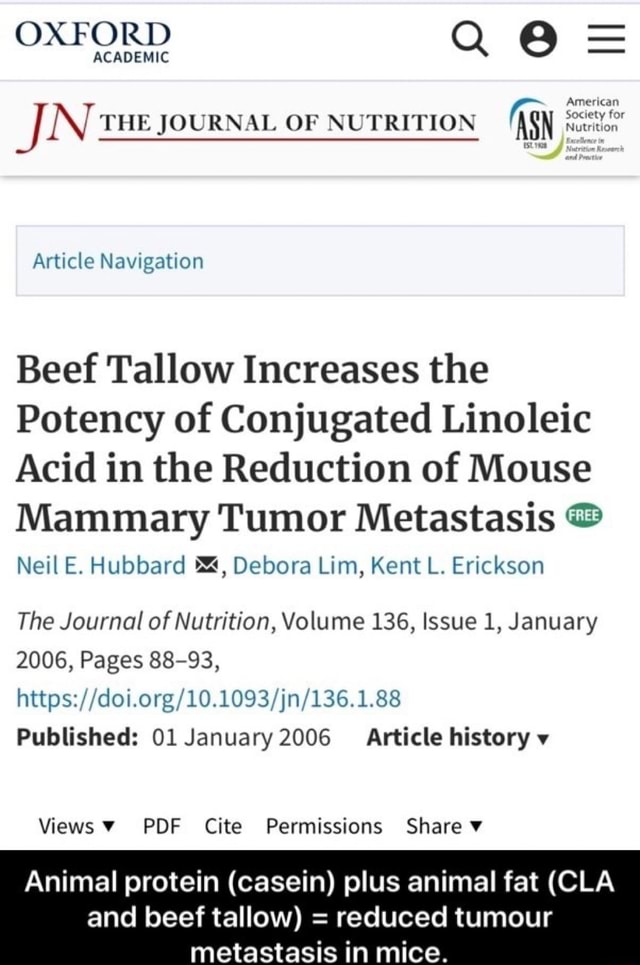 Beef Tallow Increases the Potency of Conjugated Linoleic Acid in the