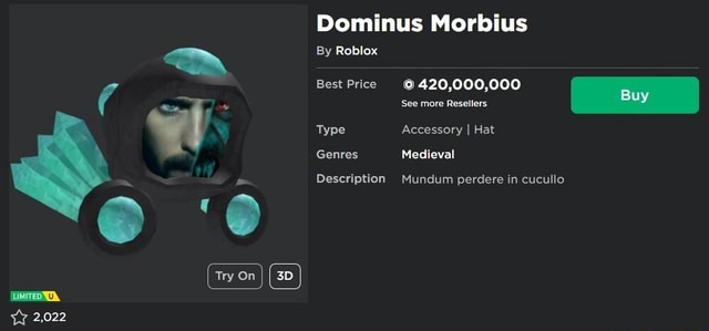 You can GET this DOMINUS Now! LIMITED TIME! (Roblox) 