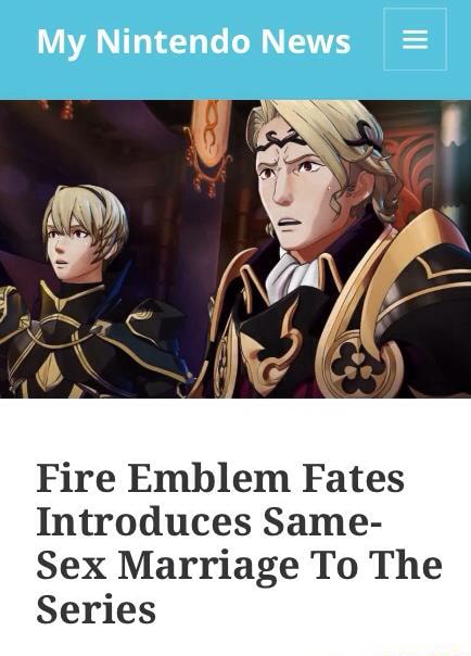 Fire Emblem Fates Introduces Same Sex Marriage To The Series 7230