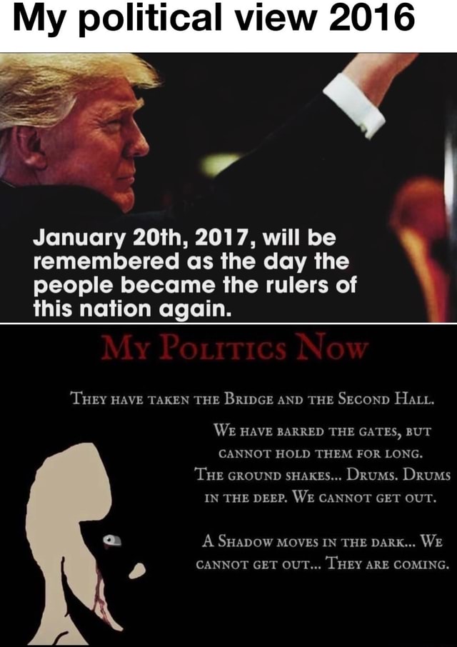 My political view 2016 remembered as the day the people became the