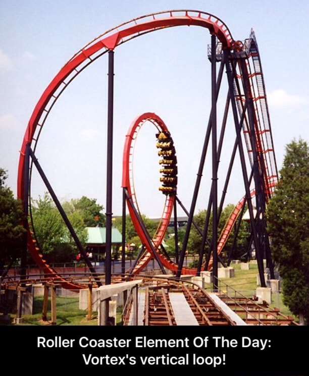 Roller Coaster Element Of The Day Vortex's vertical loop! Roller