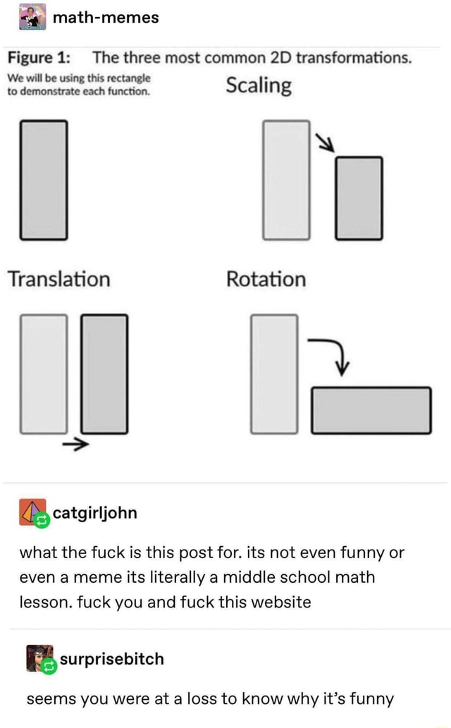 Translation Math Memes A math-memes Figure 1: The three most common 2D transformations. pin ...