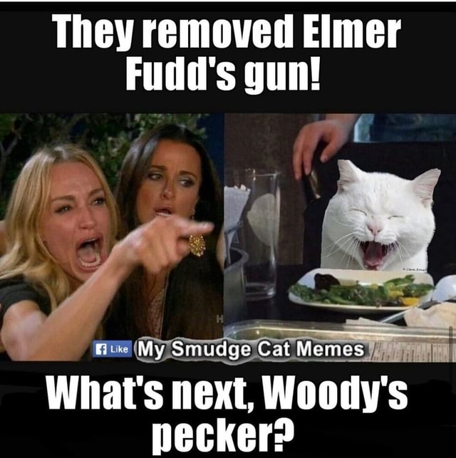 They removed Elmer Fudd's gun! My Smudge Cat Memes What's next, Woody's ...