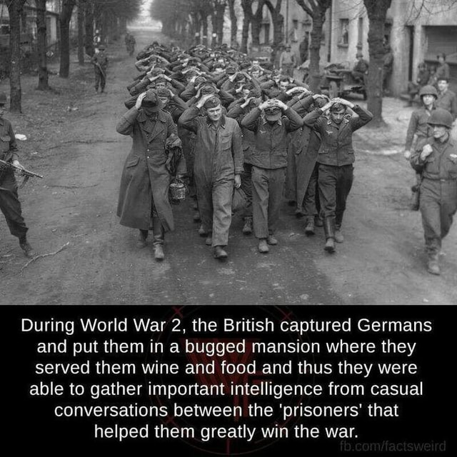During World War 2, the British captured Germans and put them in a ...