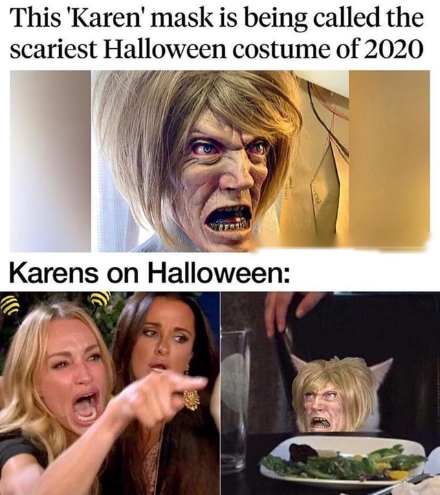 This 'Karen' mask is being called the scariest Halloween costume of