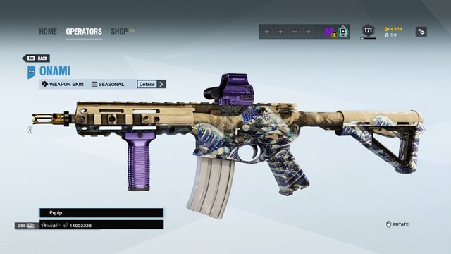 Onami | Red Crow (Y1S4) Seasonal Skin - BACK OPERATORS ONAMI WEAPON ...