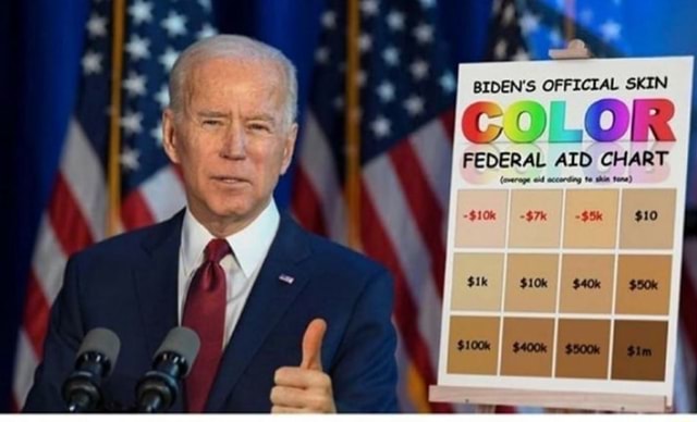 BIDEN'S OFFICIAL SKIN COLOR FEDERAL AID CHART I According Te Shin Yone ...