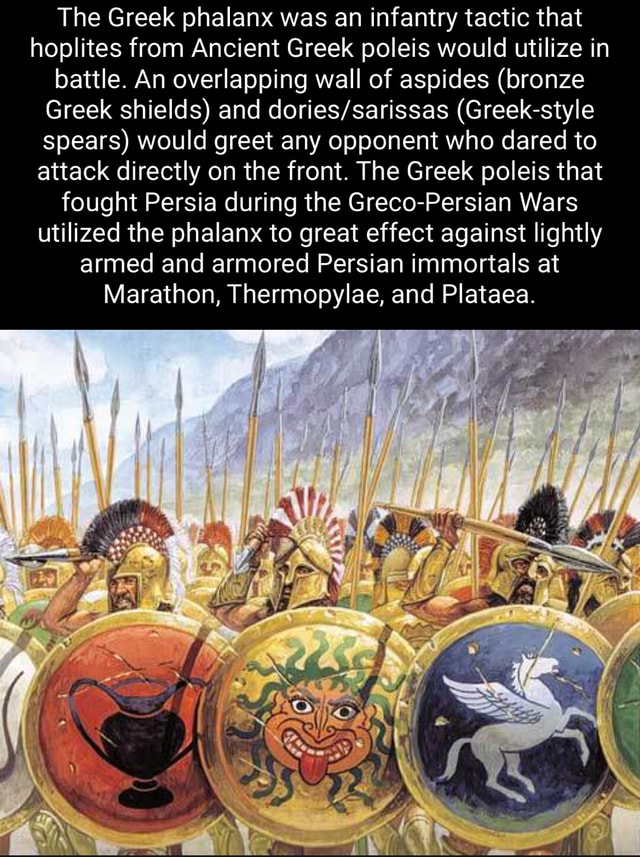 The Greek phalanx was an infantry tactic that hoplites from Ancient ...