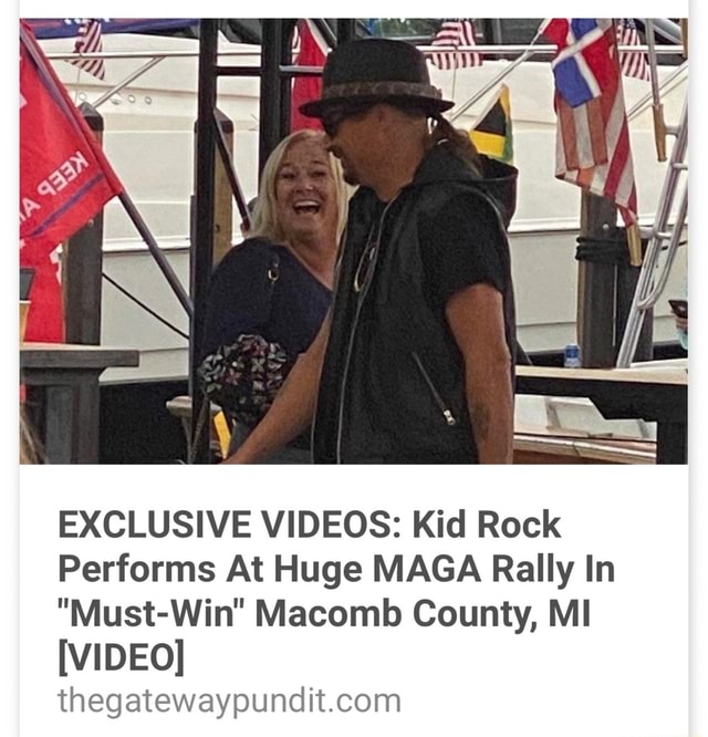 EXCLUSIVE VIDEOS Kid Rock Performs At Huge MAGA Rally In "MustWin