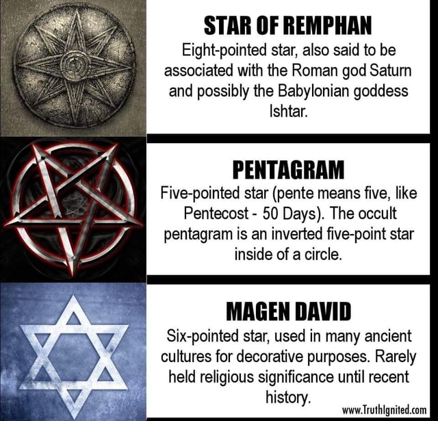 STAR OF REMPHAN Eight-pointed star, also said to be associated with the ...