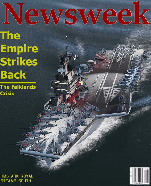 Ne The Empire Strikes Back The Falklands Crisis HMS ARK ROYAL STEAMS ...