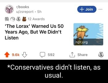 Ss "The Lorax' Warned Us 50 Years Ago, But We Didn't Listen ...