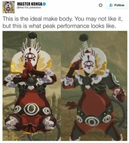 MASTER KOHGA: This is the ideal make body. You may not like it, but ...