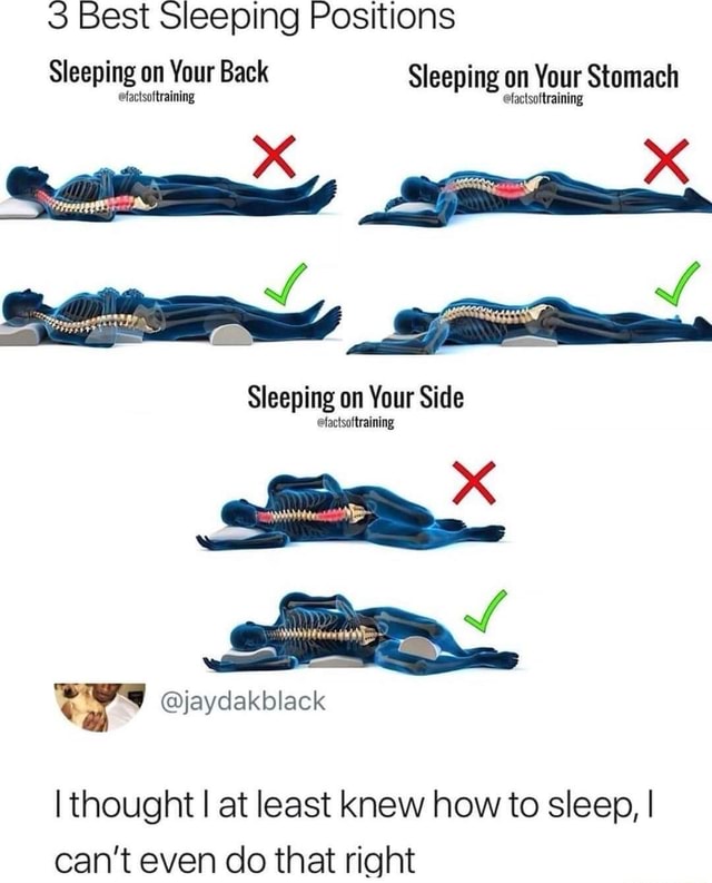 3 Best Sleeping Positions Sleeping on Your Back Sleeping on Your