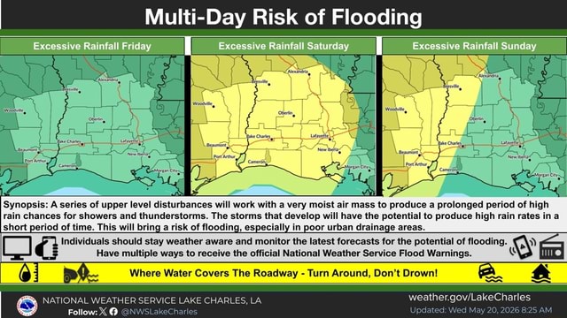 Multi-Day Risk of Flooding Excessive Rainfall Friday I Excessive ...
