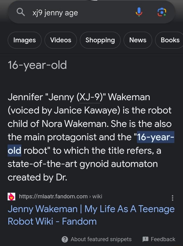 Jenny Wakeman/X-J9, Wiki