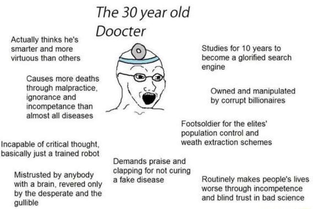 The 30 year old Doocter Actually thinks he's smarter and more virtuous ...