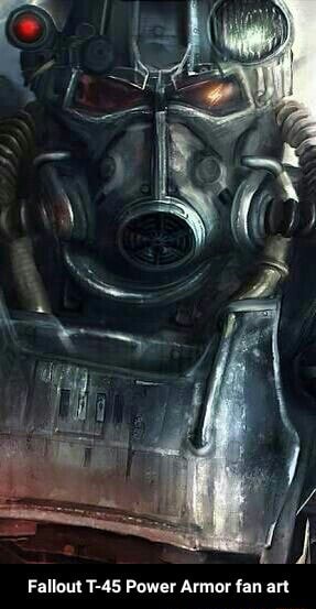 Falloul T45 Power Armor Fan An Fallout T 45 Power Armor Fan Art Ifunny