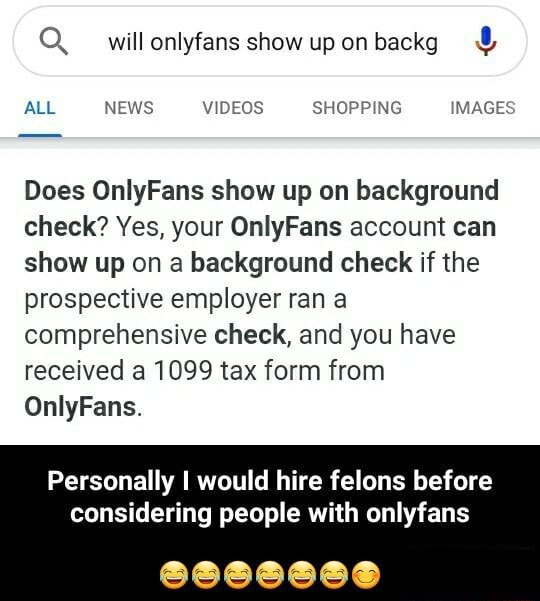 Onlyfans on background check