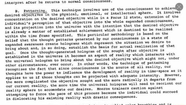 Interpret After He Returns To Normal Consciousness, B. Patterning. This ...