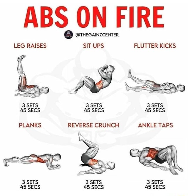 abs-on-fire-a-thegainzcenter-leg-raises-sit-ups-flutter-kicks-ifunny