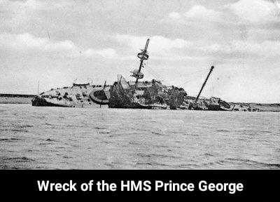 Wreck of lhe HMS P ce George - Wreck of the HMS Prince George - )