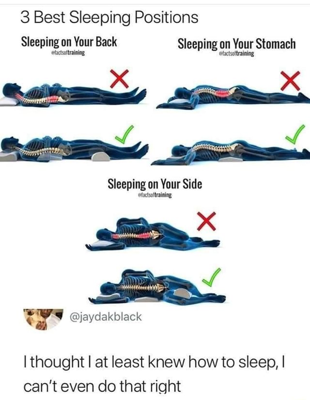 3 Best Sleeping Positions Sleeping on Your Back Sleeping on Your