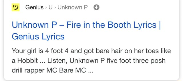 Unknown P Fire in the Booth Lyrics I Genius Lyrics Your girl is 4