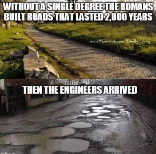 WITHOUT SINGLE DEGREE THE ROMANS: BUNT ROADS THAT LASTED'2 YEARS THEN ...