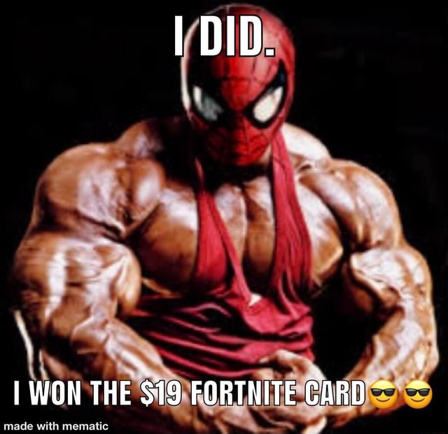 I Won The 19 Fortnite Card