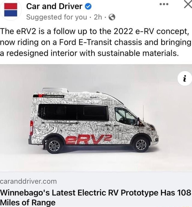 Car and Driver @ Suggested for you - @ The eRV2 is a follow up to the ...