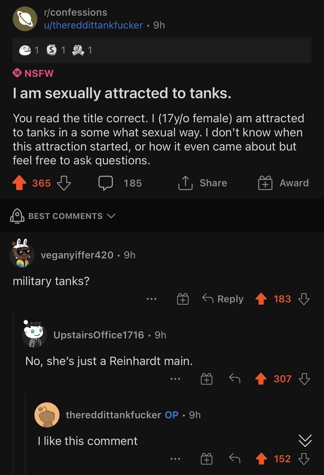 Ujthereddittankfucker Sh 1 1 NSFW am sexually attracted to tanks. You