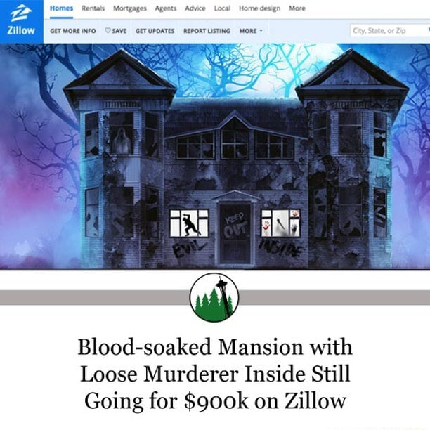 Blood-soaked Mansion with Loose Murderer Inside Still Going for $900k ...