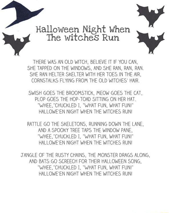 Hallowaen Night when The witches Run THERE WAS AN OLD WITCH, BELIEVE IT ...