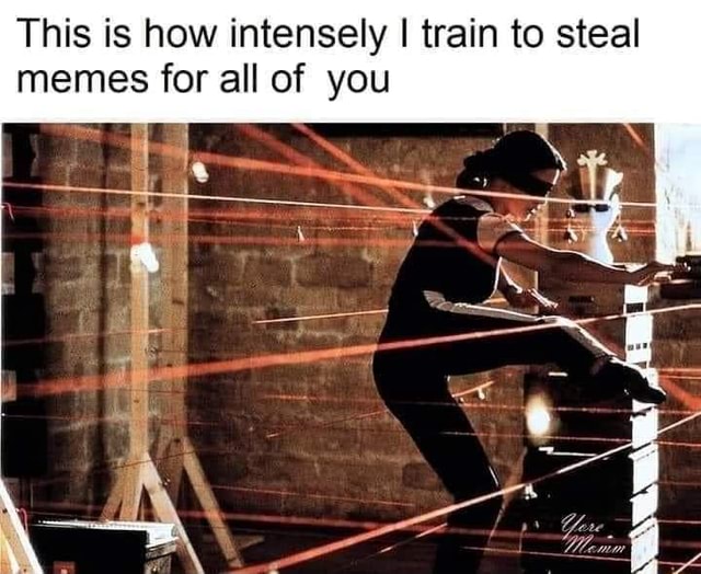 This Is How Intensely I Train To Steal Memes For All Of You Ifunny