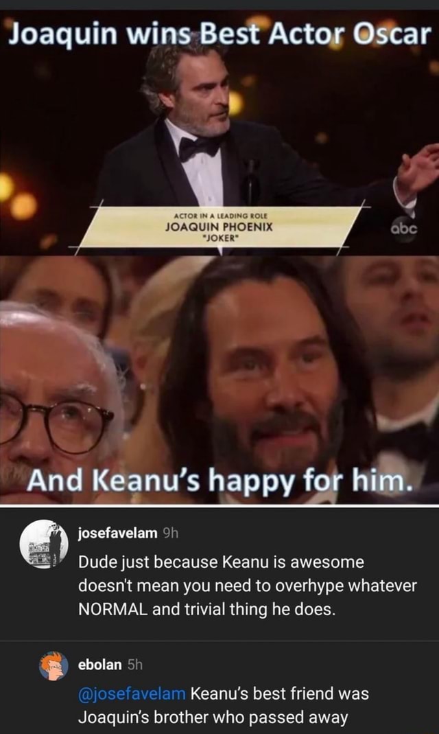 Joaquin winsBest Actor Oscar LEADING ROLE JOAQUIN PHOENIX "JOKER* And