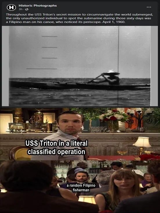 Historic Photographs ah 'Throughout the USS Triton's secret mission