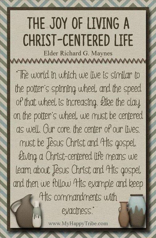 LS THE JOY OF LIVING A CHRIST-CENTERED LIFE Elder Richard G. Maynes ...