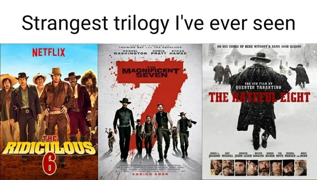 Strangest trilogy I've ever seen COOD REASON NETFLIX - )