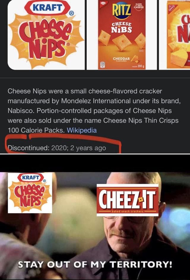 CHEESE NiBS CHEDDAR Cheese Nips were a small cheeseflavored cracker