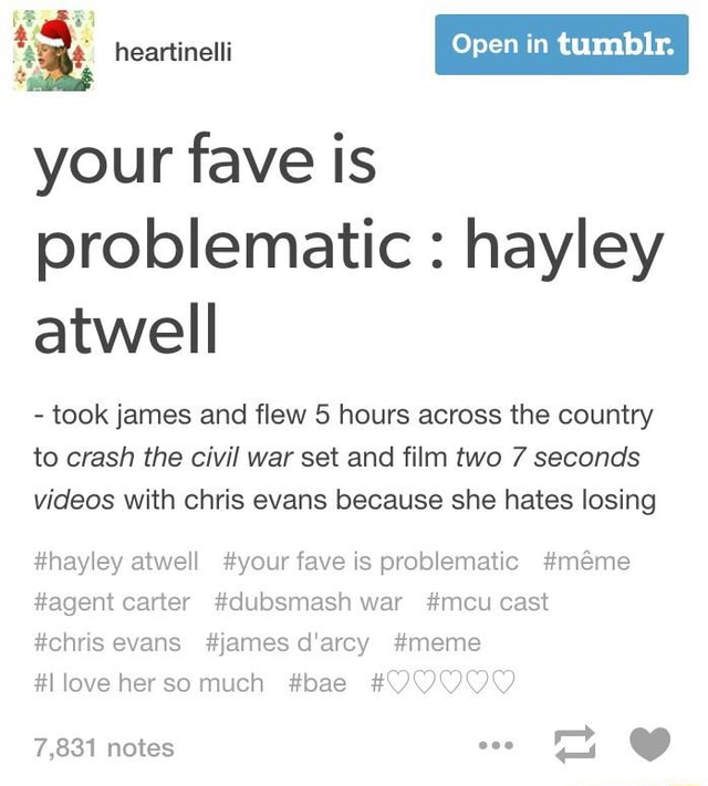 Your Fave Is Problematic Hayley Atwell Took James And Flew 5 Hours Across The Country To Crash The Civil War Set And Film Two 7 Seconds Videos With Chris Evans