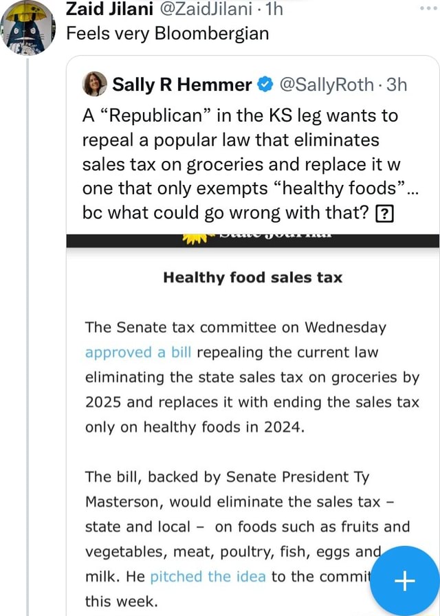 Zaid Jilani ZaidJilani Feels very Bloombergian Sally R Hemmer