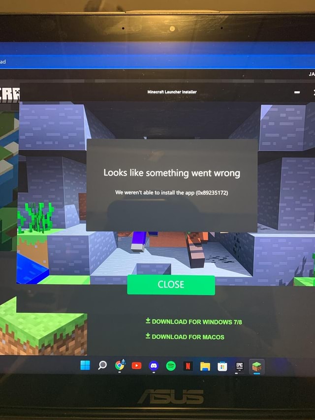 Ja Minecraft Launcher Installer I Looks Like Something Went Wrong We Werent Able To Install 7487