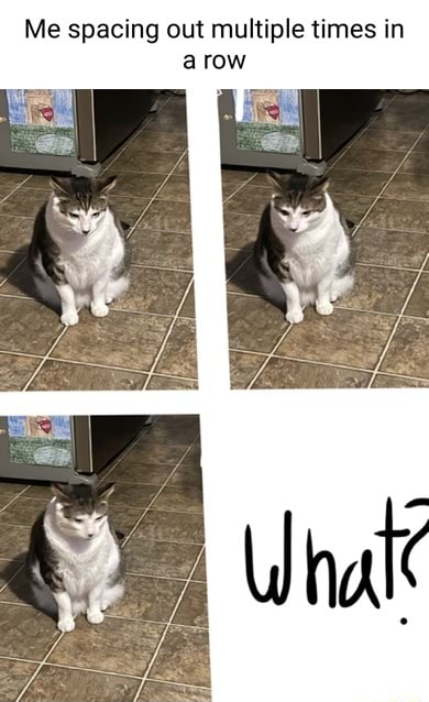 Me spacing out multiple times in arow - iFunny