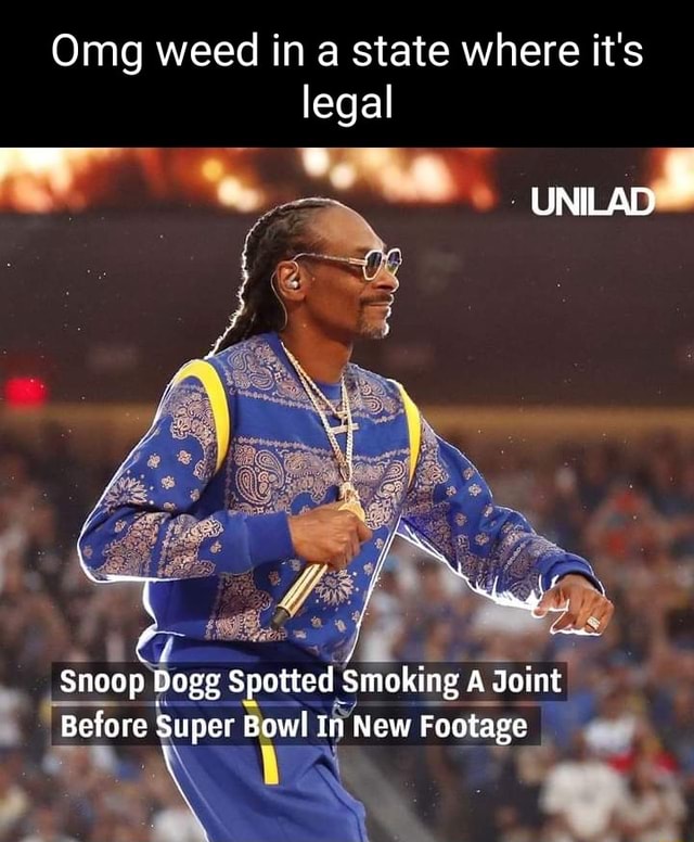 Super Bowl halftime show: Snoop Dogg smokes a weed joint after all