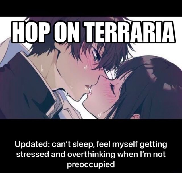 HOP ON TERRARIA Updated can't sleep, feel myself getting stressed and