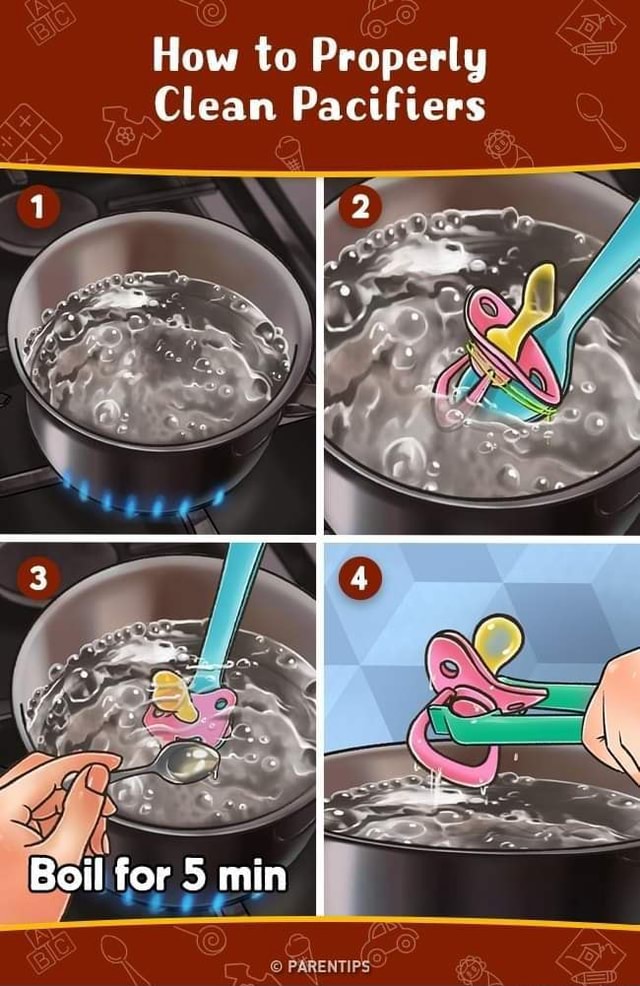 How to properly clean pacifiers. How to Properly Clean Pacifiers Boil