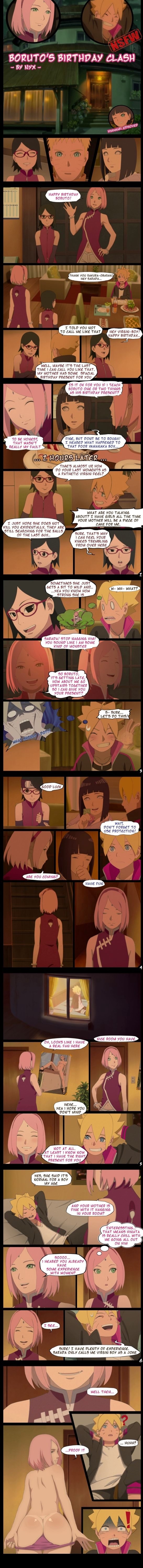 Borutos birthday clash comic