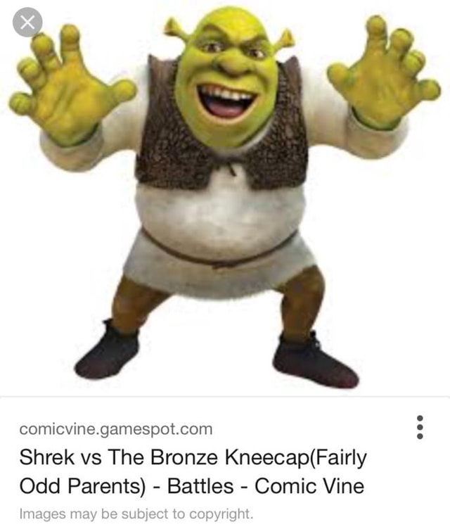 Shrek vs The Bronze Kneecap(Fairly Odd Parents