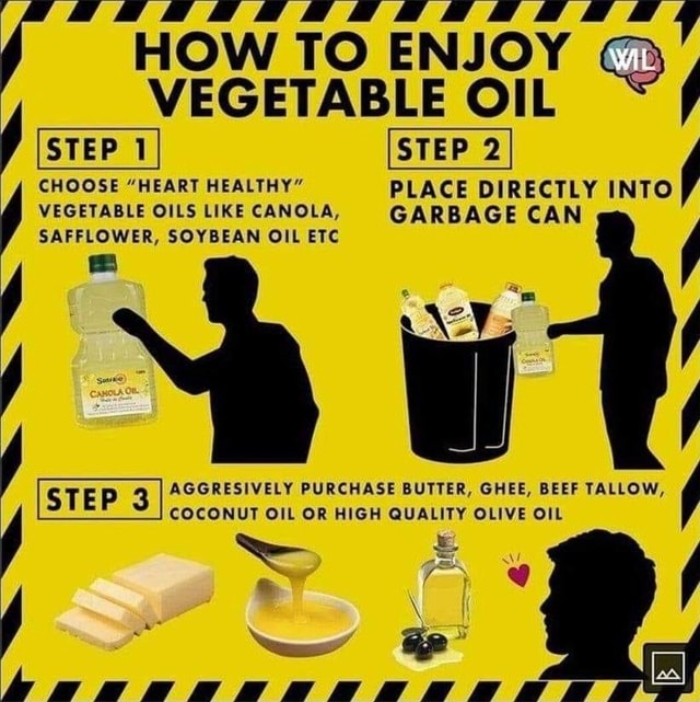 HOW TO ENJOY VEGETABLE OIL CHOOSE "HEART HEALTHY" PLACE DIRECTLY INTO